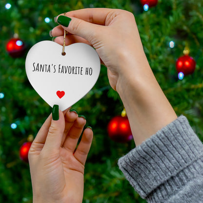 Santa's Favorite Ho Ornament